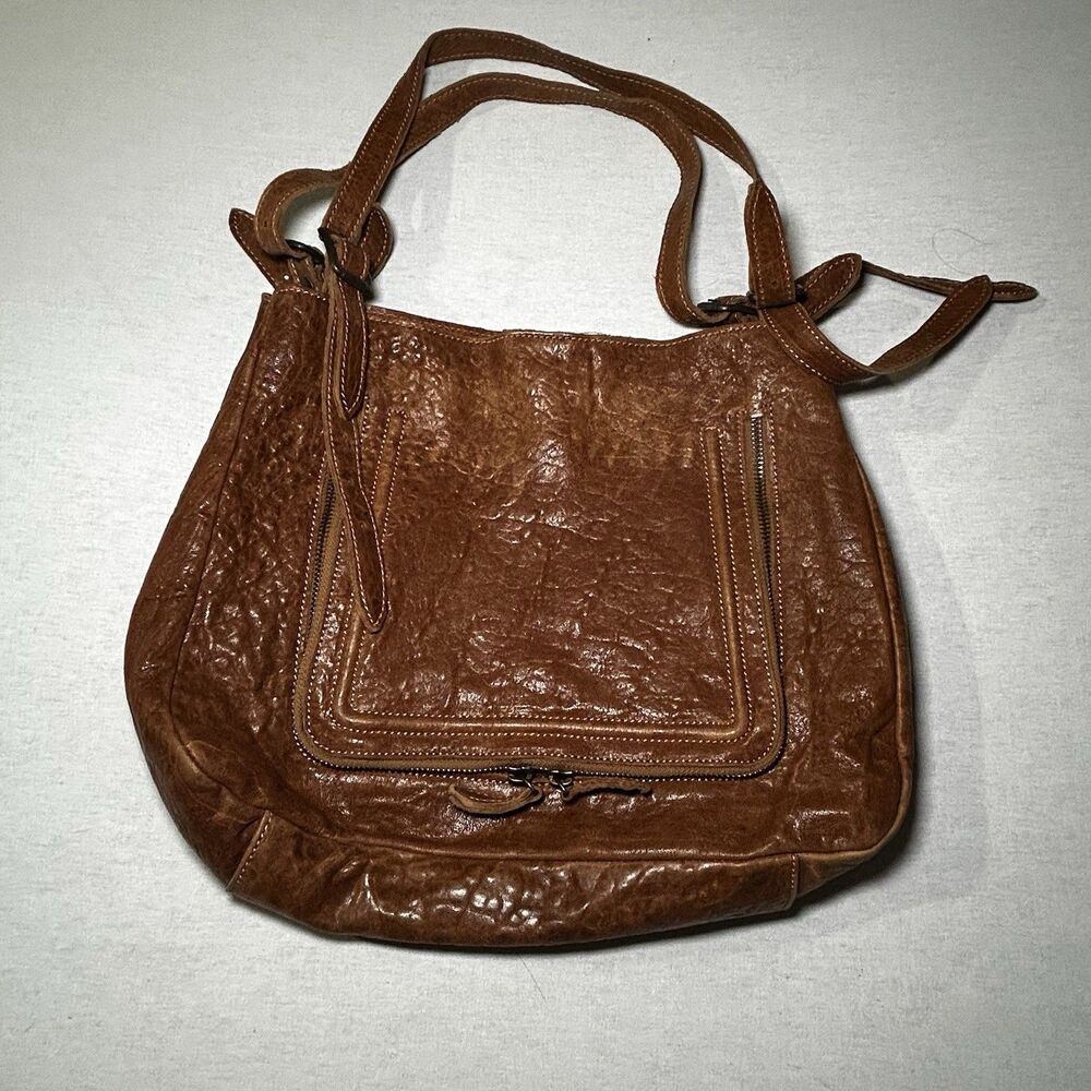 Sundance Italian Leather Bag in soft brown, Boho, Western